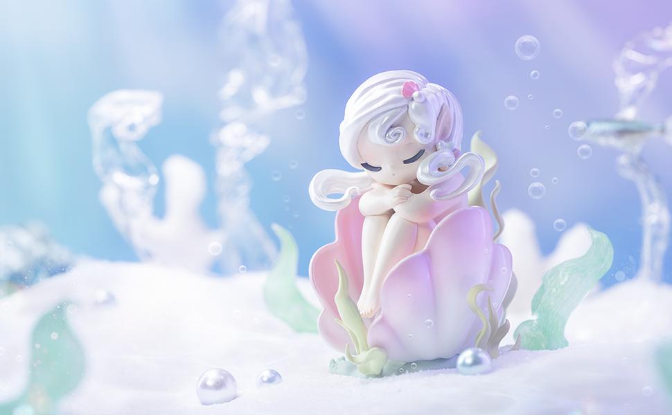 52TOYS Sleep Sea Elves Series Collectible Toy Kawaii Creative Gift Room Decor Desktop Decoration Gift for Birthday Party Action Figures Figurine Candybox