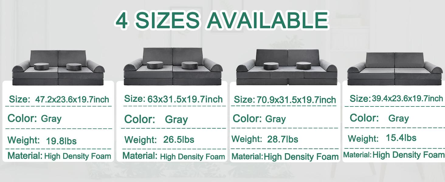 MOPHOTO Kids Couch Play Set, Modular Kids Sofa Couch Fold Out Couch Playhouse Play Set for Toddlers, Creative Couch Kids Foam Play Couch Indoor MOPHOTO Kids Couch Play Set, Modular Kids Sofa Couch Fold Out Couch Playhouse Play Set for Toddlers, Creative Couch Kids Foam Play Couch Indoor