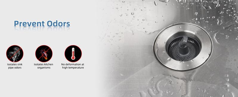 Upgraded Stainless Steel Kitchen Sink Drain Strainer Stopper Kits, 3-in-1 Pop Up Sink Stopper, Clog-Free Basket Sink Strainer, Food Catcher for Standard 3-1/2 Inch Kitchen Sinks Upgraded Stainless Steel Kitchen Sink Drain Strainer Stopper Kits, 3-in-1 Pop Up Sink Stopper, Clog-Free Basket Sink Strainer, Food Catcher for Standard 3-1/2 Inch Kitchen Sinks