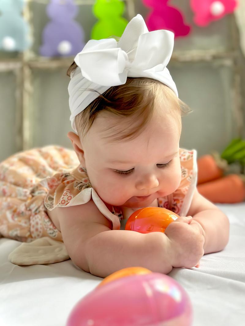 20 Pack Baby Hair Bows, 4 inch Butterfly Knot Headbands, High Elastic Soft Hair Accessories for Newborns & Toddlers, Cute Infant Shower Gifts, Elastic Hair Accessory