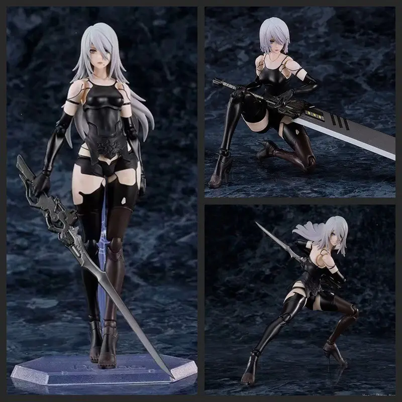 Maxfactorymf Figma A2 Nier Automata Humanoid Figure, Jointed Action Figure, Interchangeable Faces, Model Display Statue, Anime Edition