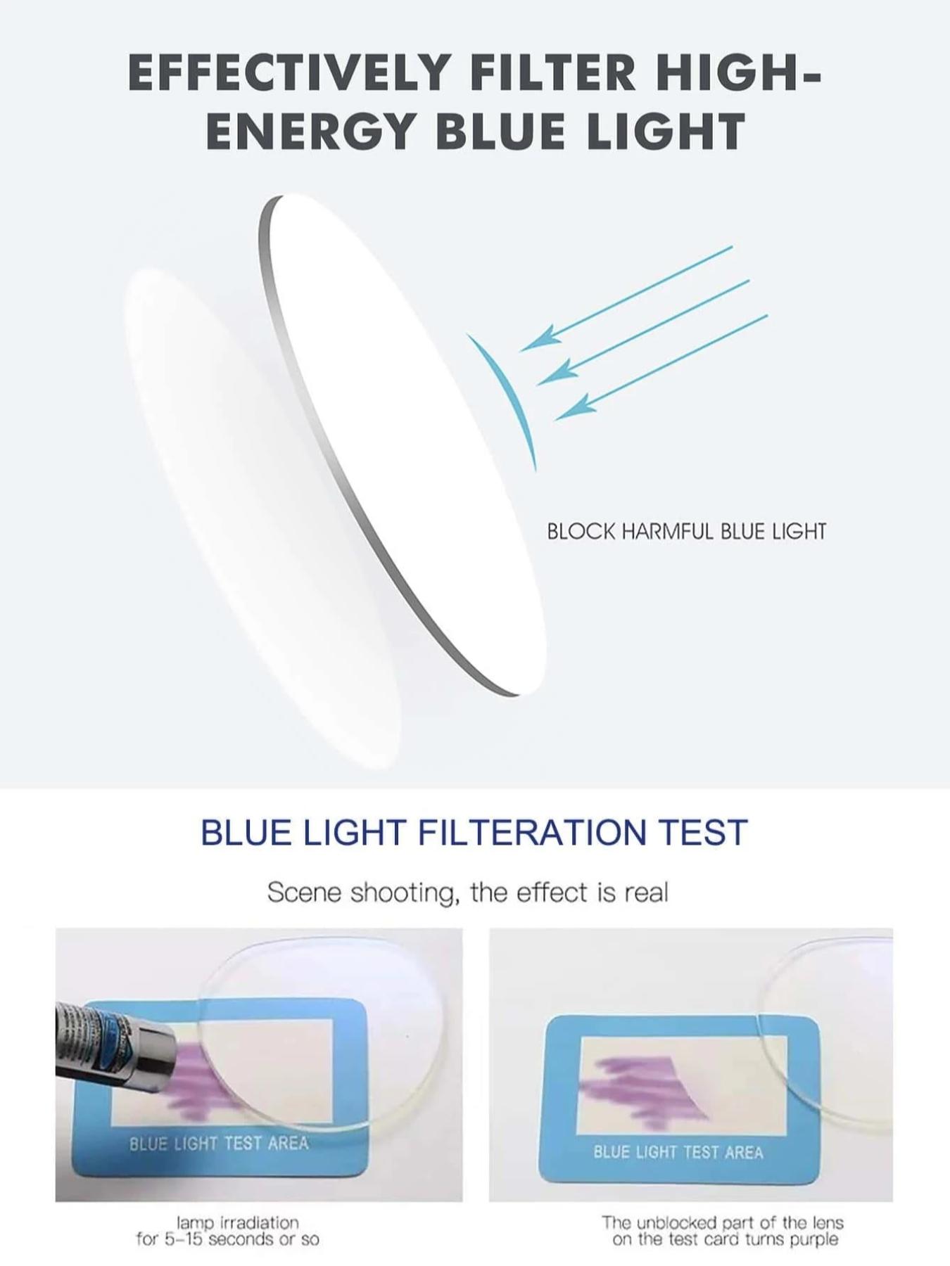 Women's Square Oversized Frame Glasses, Metal Hinge, Anti-Blue Light, Casual Fashion Eyewear for Office & Photography Use, Fashion Eyeglasses