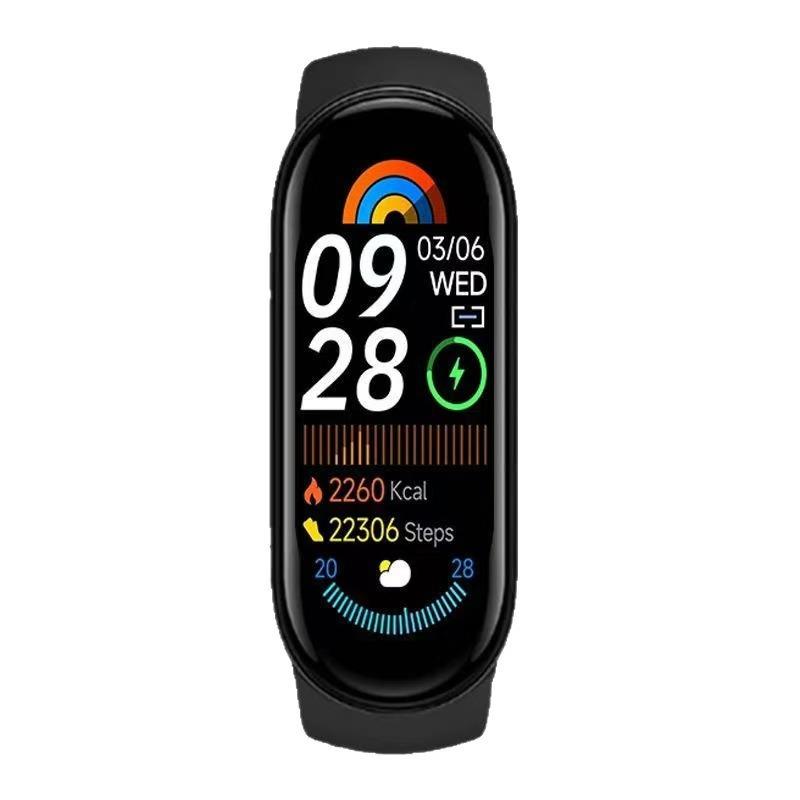 M9 Smart Bracelet - Silicone Fitness Watch for Running Workouts, with Sleep Monitoring, Information Reminders, Blood Oxygen, Heart Rate & Blood Pressure Detection, Phone Notifications, Activity Recording