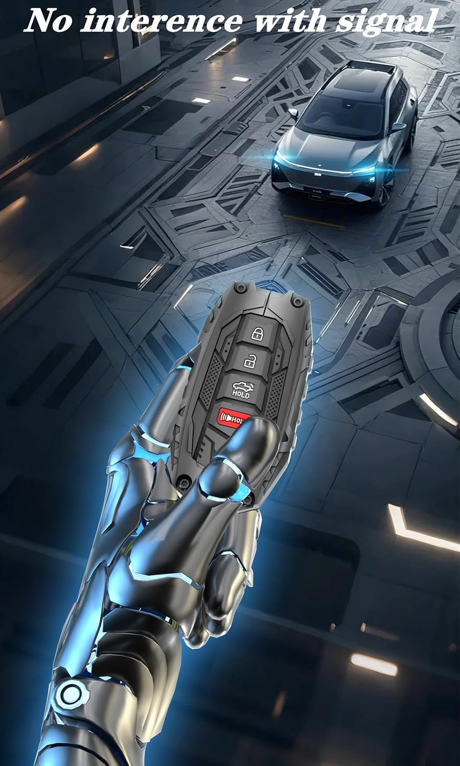 Heavy Key Fob Cover for Toyota, Key Fob Case Protector Accessories Fits for Toyota 2025 2024 Tacoma and 2025-2022 Tundra 4-Button (TYPE-C-Black)