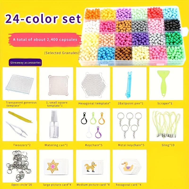 Magic Mist Beads DIY Kit, Handmade Water Stick Puzzle Beans, Perfect Gift Choice, Creative Art Craft Set for Kids & Adults, DIY Mix Beads