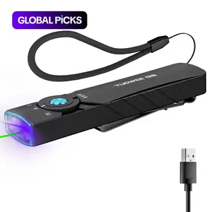 Rechargeable Edc Flashlight with LED, UV & Beam, High Lumens Magnet Light for Home, Emergency Use, Ideal Gift for Men