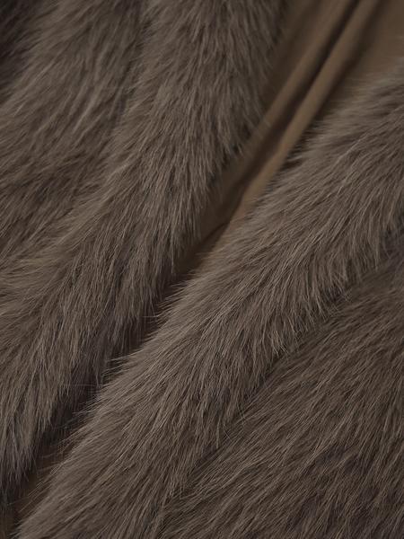 Women's Casual Fashion Hooded Faux Fur Coat, Thick Woven Fabric Outerwear, Warm Short Winter Jacket, New Arrival