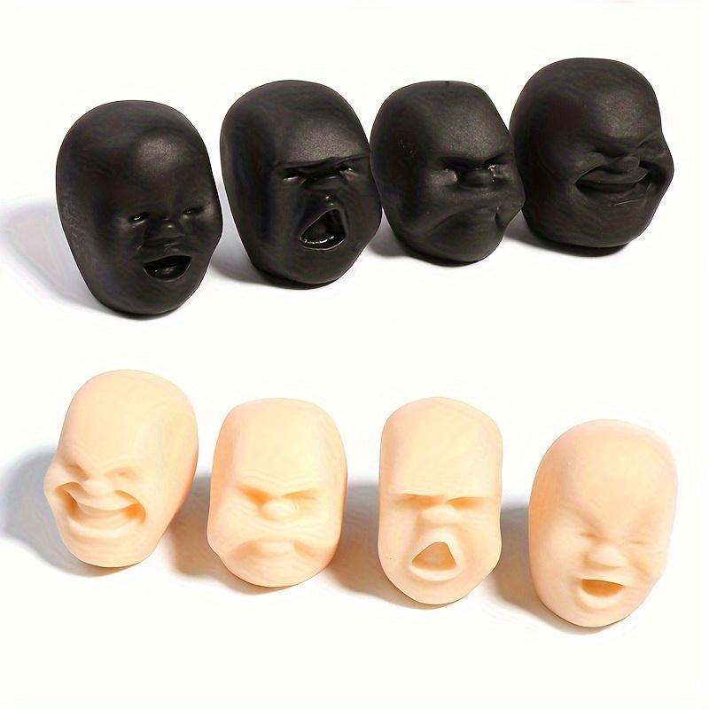 Interesting and quirky expression mood balls, realistic and exaggerated surprises, can be freely squeezed and stretched, slow-rebound texture toy, suitable as a fun gift, ideal for children, office parties, Easter, Halloween, and Christmas