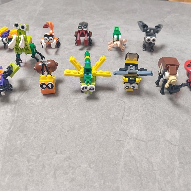 Compatible Lego Insect Toy Simulated Animal Fun 3D Puzzle Building Blocks Early Education Intelligence Cartoon Toy