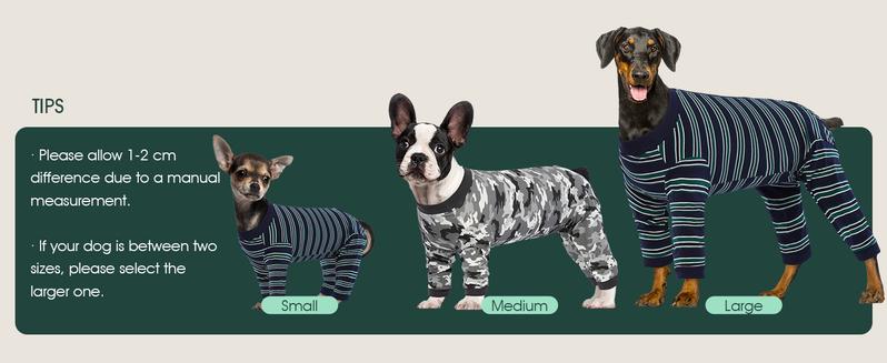 Kuoser Dog Surgery Suit Female Spay, Soft Dog Pajamas, Long Sleeve Dog Recovery Suit, Dog Clothes Onesie for Surgery, Pet Neuter Spay Bodysuit Apparel with Zipper, E-Collar & Cone Alternative, fuddle wuddle patch puppy