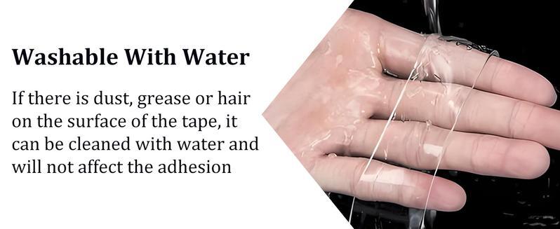 [Holiday Haul] Double Sided Tape Heavy Duty(9.85FT), Nano Double Sided Adhesive Tape, Clear Mounting Tape Picture Hanging