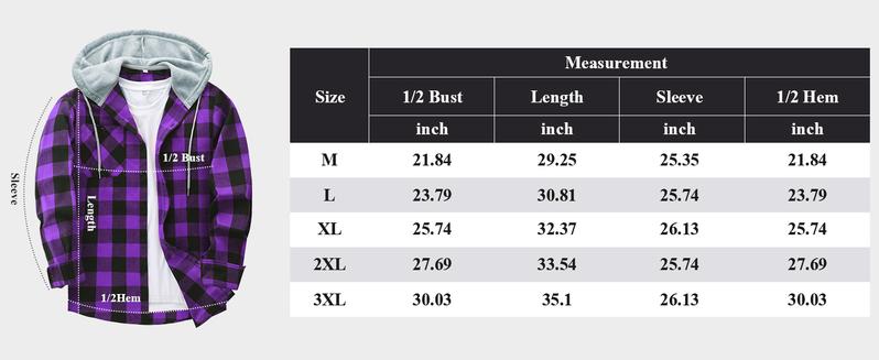 ZITY Men's 3 Pack Flannel Hoodie Shirts Long Sleeve Casual Vintage Button Down Plaid Shirt Jacket with Front Pocket Durable Anti-Pilling Anti-Fading Machine Washable Gift for Dad Classic Soft Stylish Sweatshirts