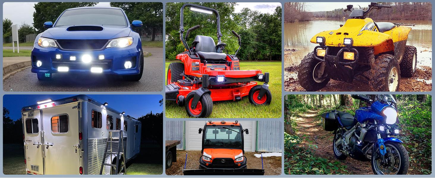 Nilight LED Light Bar 2PCS 18W Spot Led Pods Led Off Road Lights 12V 5Pin Rocker Switch LED Light Bar Wiring Harness Kit 2 Leads for Truck SUV ATV UTV Nilight LED Light Bar 2PCS 18W Spot Led Pods Led Off Road Lights 12V 5Pin Rocker Switch LED Light Bar Wiring Harness Kit 2 Leads for Truck SUV ATV UTV