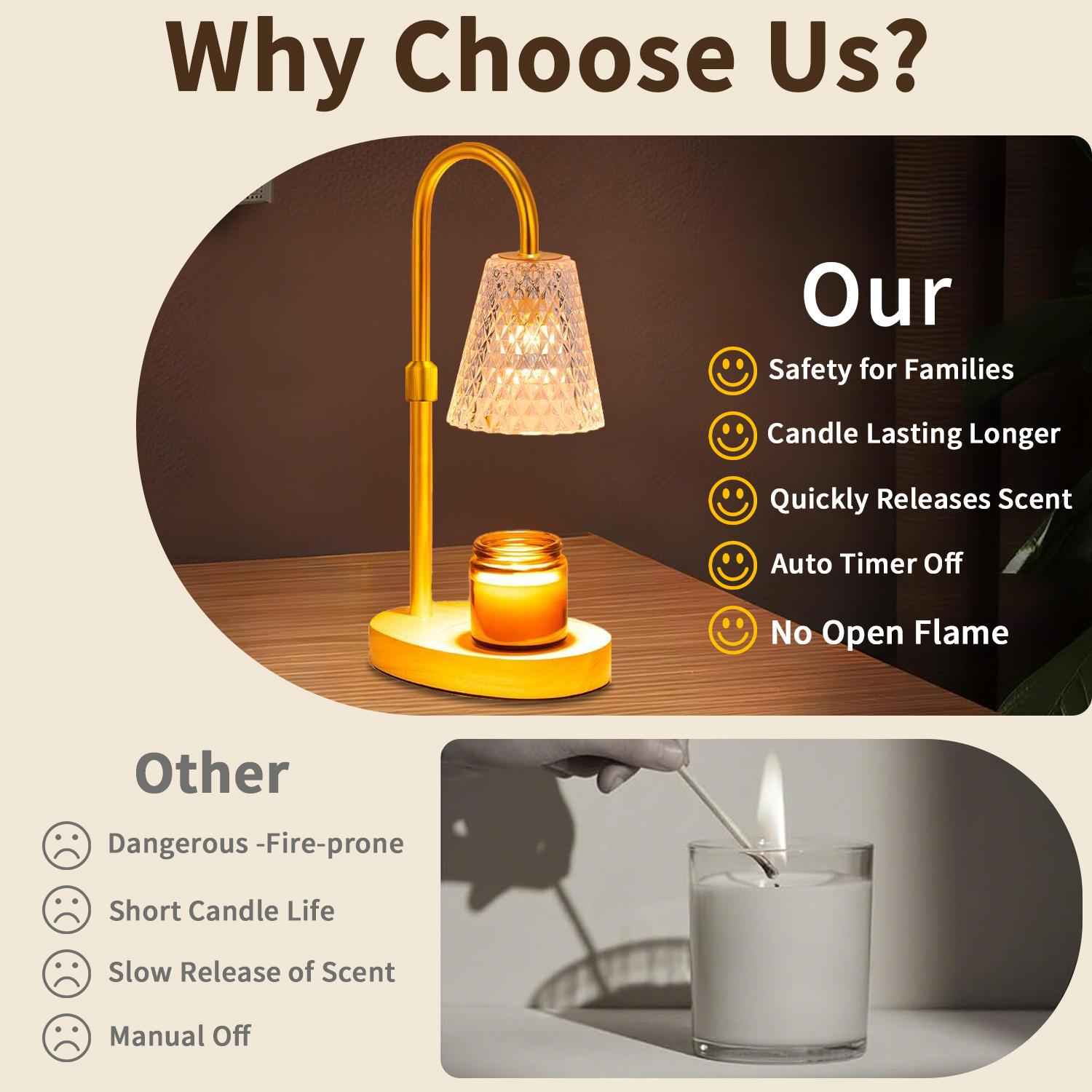 Stop searching! Found the Mother's Day gift. If your mom loves candles, she NEEDS this crystal candle warmer Home Decor, Bedroom, Living Room Table. No flame, no smoke, just relaxation and making her favorite candles last 2x longer