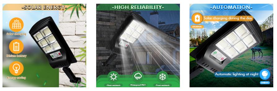 Solar Lights Outdoor, 1000 Lumens Motion Sensor Security Light - Waterproof Solar Lights for Patio, Front Door, Deck, Fence, Gutter, Yard, Porch Solar Lights Outdoor, 1000 Lumens Motion Sensor Security Light - Waterproof Solar Lights for Patio, Front Door, Deck, Fence, Gutter, Yard, Porch