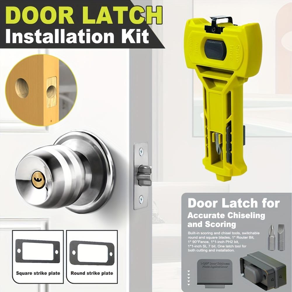 Door latch installation and mortise tool kit
