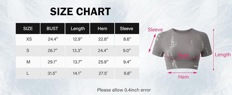 AUROLA Serpent Snake Seamless Workout T-Shirts for Women,Short Sleeve Crop Top Gym Yoga Athletic Shirts Tee