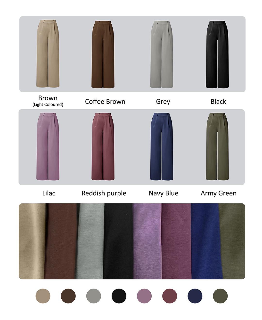 Women's Straight-Leg Loose-Fit Pants, Casual Chic Trousers, Simple Versatile Design, Soft, Skin-Friendly and Stretchy Fabric for All-Season Wear