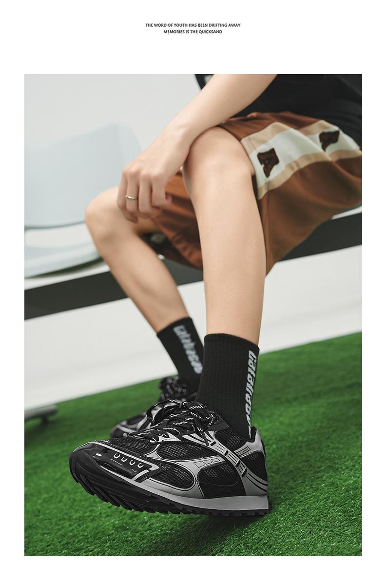 Bestselling Silver Chunky Sneakers for Women, New Summer Style, Thick-Soled Height-Increasing, Retro Breathable Mesh Sports Shoes for Men Silver Mesh Sneakers That Go With Every Outfit  Obsessed!