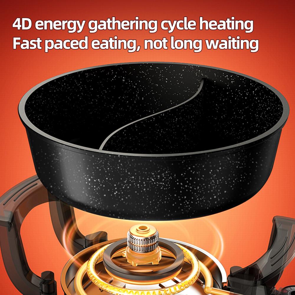 6L Electric Hot Pot, Non-Stick Cooking Pot With Partition, Double-Boiled Pot, Suitable for Hot Pot and Shabu-Shabu,Electric Fondue Pot TikTok Shop Black Friday