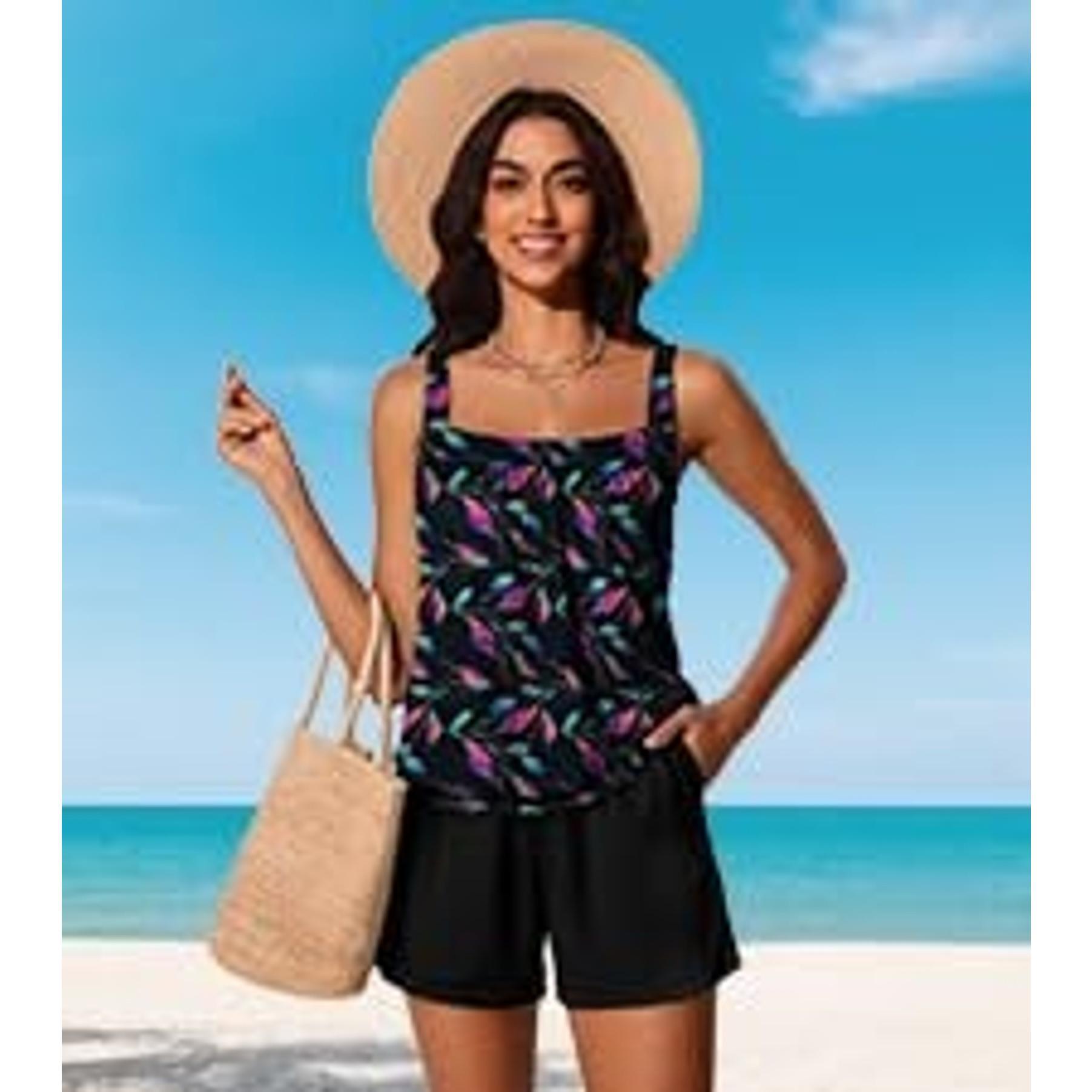 Modest Tankini Swimsuits for Women 2026 Tummy Control Two Piece
