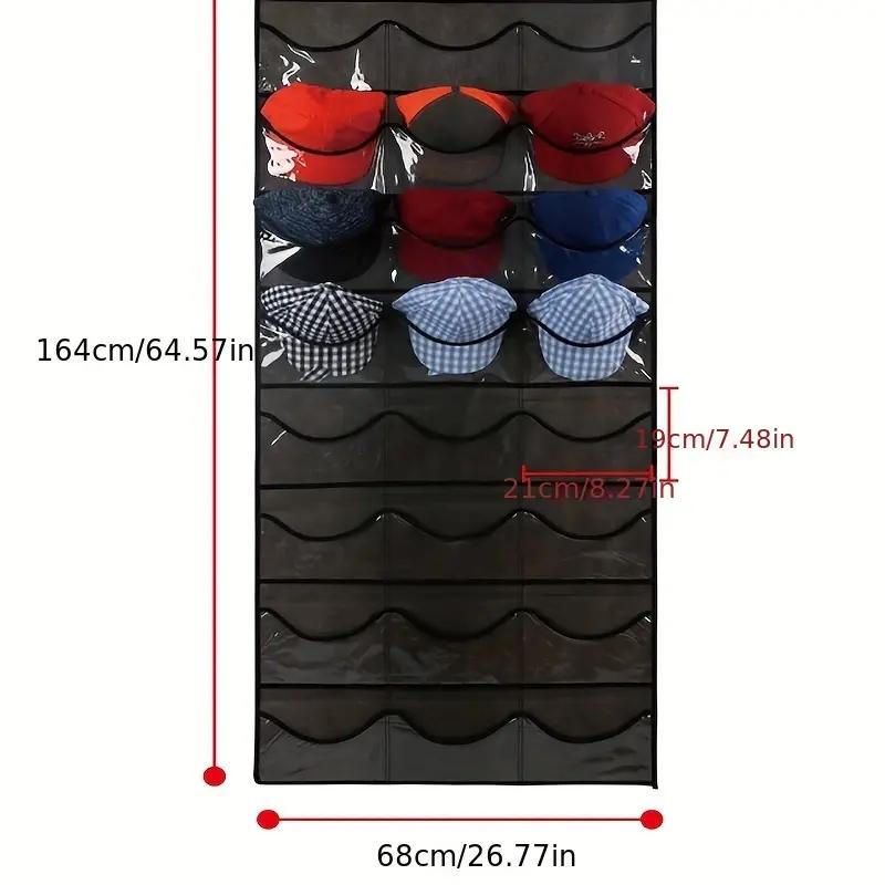 Hangable Hat Storage Organizer, 1 Count Punch Free Multi Grid Hat Organizer, Hanging Hat Storage Rack for Door & Wardrobe, Summer Essentials Home Organizer for Room, Bedroom Furniture Decorative Accessories, Hat Holder Hanger Hangable Hat Storage Organizer, 1 Count Punch Free Multi Grid Hat Organizer, Hanging Hat Storage Rack for Door & Wardrobe, Summer Essentials Home Organizer for Room, Bedroom Furniture Decorative Accessories, Hat Holder Hanger
