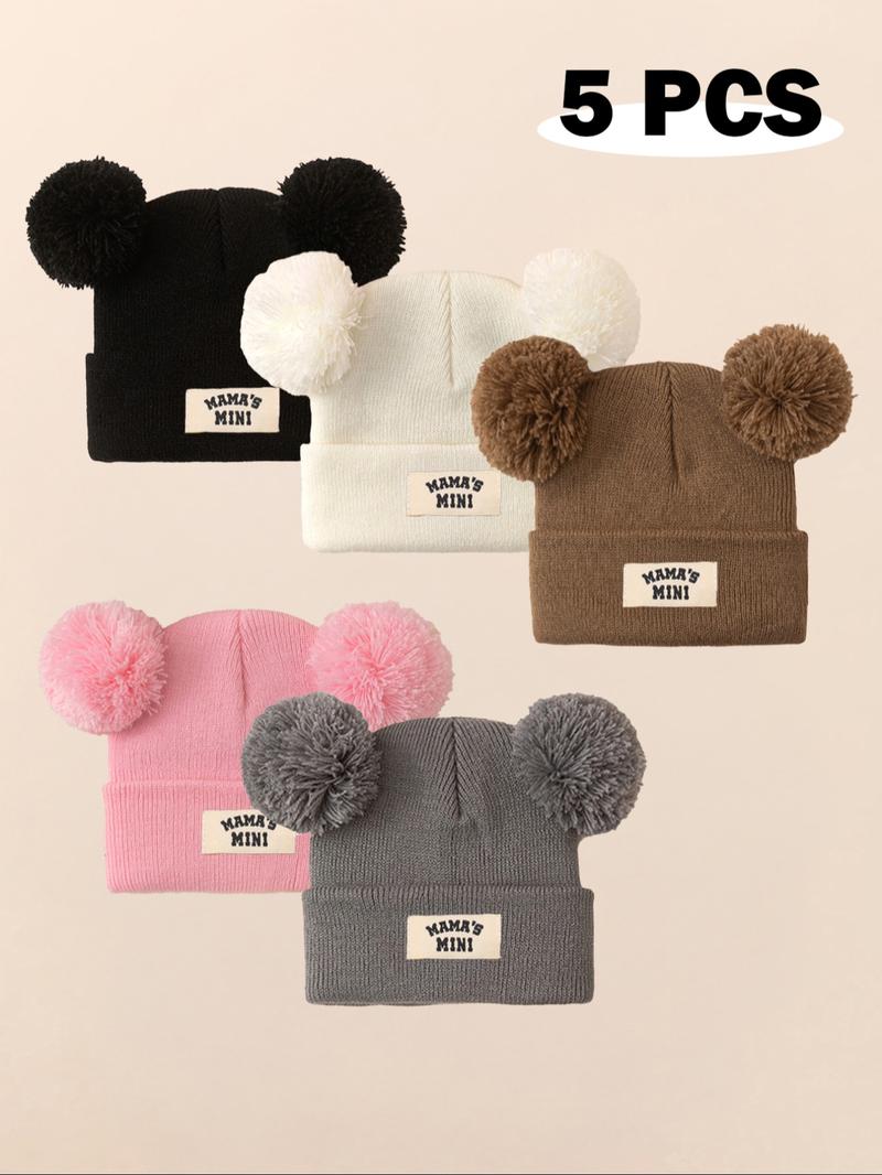 Newborn Knit Hat for Babies 1-3 Years Old, Casual Style Winter Beanie, Knitting Beanie, Warm Outdoor Use, Daily Commute Essential