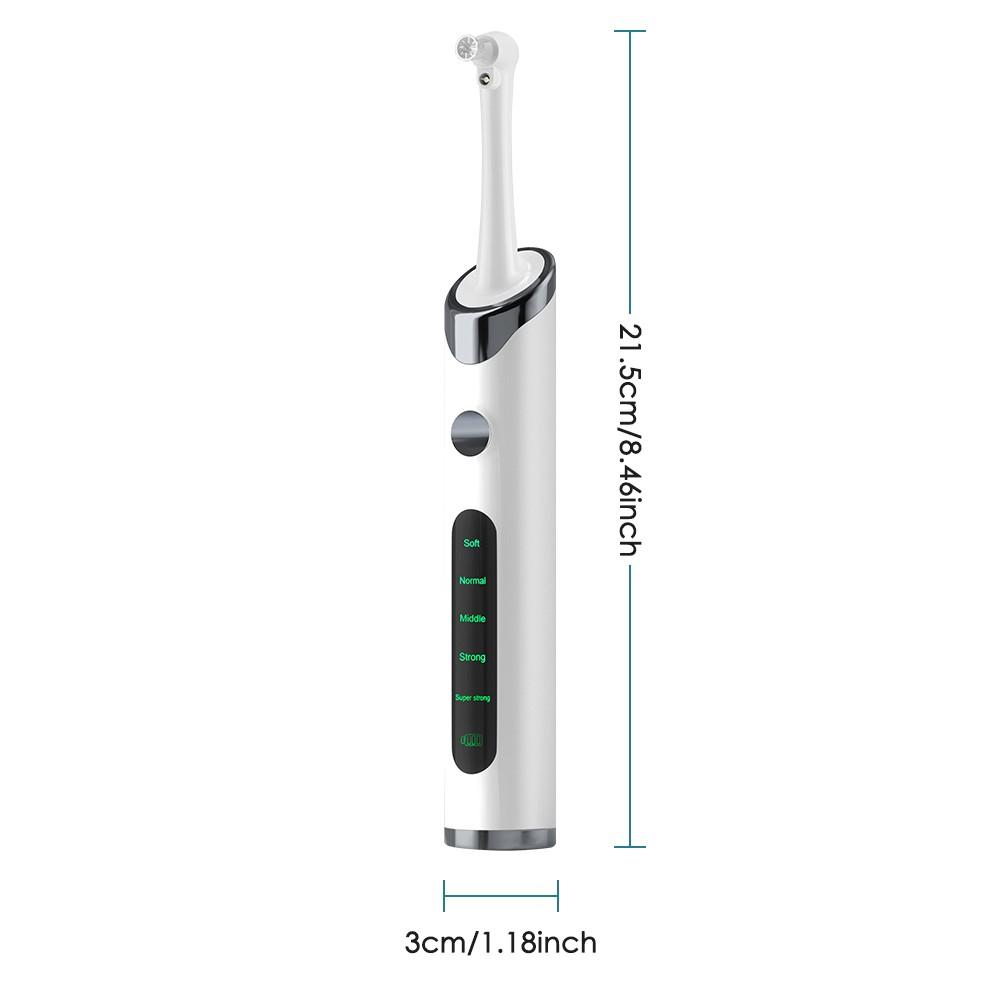 Electric Tooth Polishing Device with LED Light, 5 Modes Teeth Cleaning Tool, Efficient Oral Care, Portable Design, Ideal for Daily Use