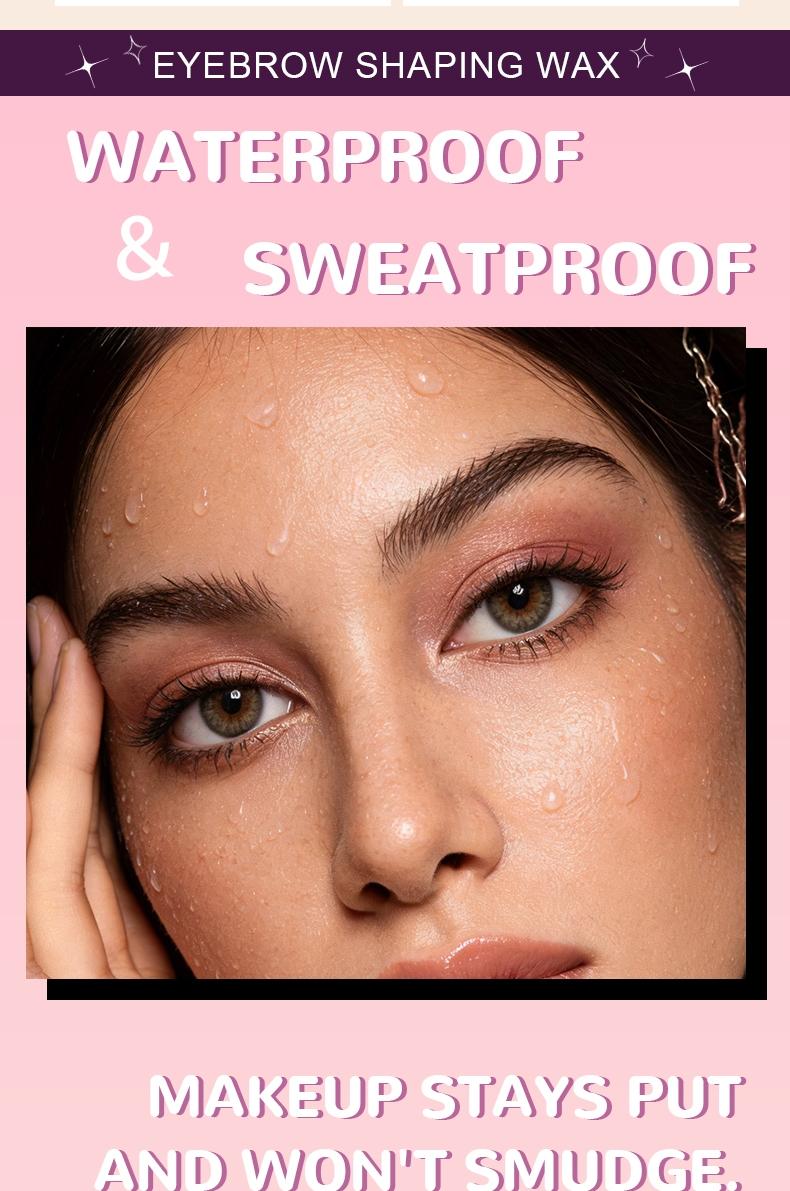 Brow Gel Soap Set with Brush, Long-Lasting Freshness, Non-Greasy, Transparent, Sculpted Brow Shape, Natural Look, Easy Application