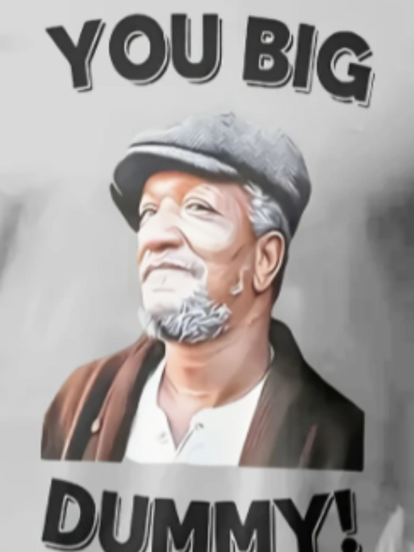 Summer Casual Men's 3D Figure Print T-Shirt, You Big Dummy! Short Sleeve Round Neck, Slim-Fitting, Versatile and Simple Design