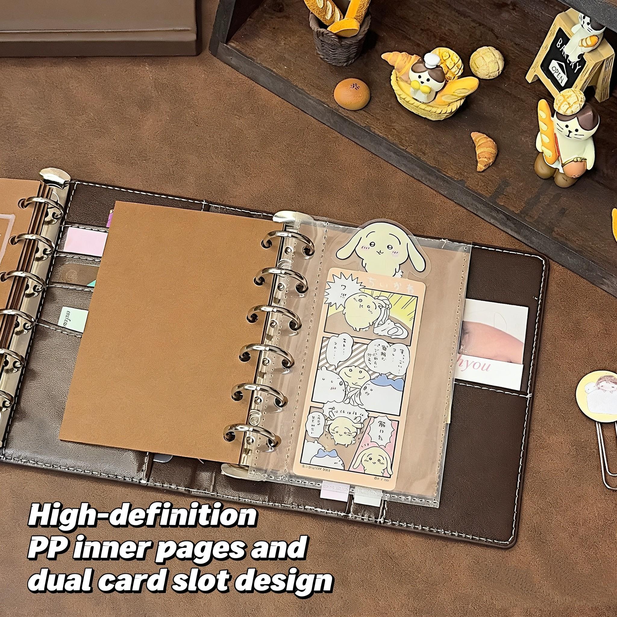 French Vintage Dual Ring Notebook, Elegant Creative Detachable DIY Journal, Loose-Leaf Planner, Perfect for Note-Taking & Organization