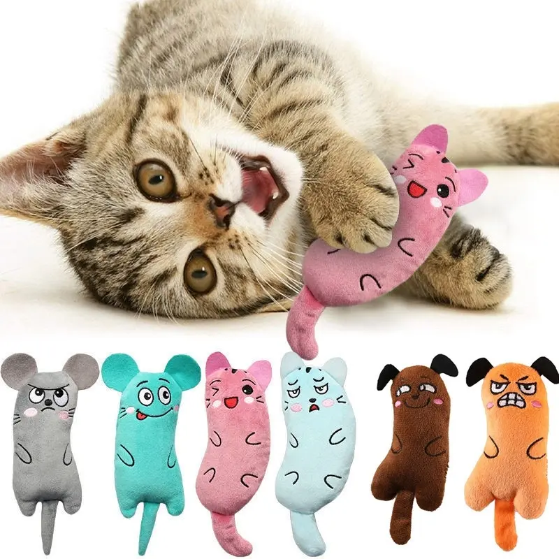5 Counts Self-Amusing Cat Toys, Cute Cat Crinkle Paper Pet Toy, Tail Doll Plush Cat Toy, Fun and Engaging Cat Accessories