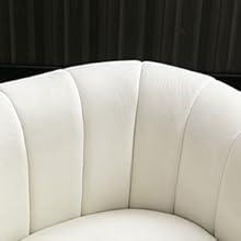 [TikTokShopBlackFriday]EBELLO Spring Velvet Swivel Accent Chair - Beige Decorative Rotating Chair for Living Room, Cozy Reading Nook & Boho Home Decor, Soft Padded Seat