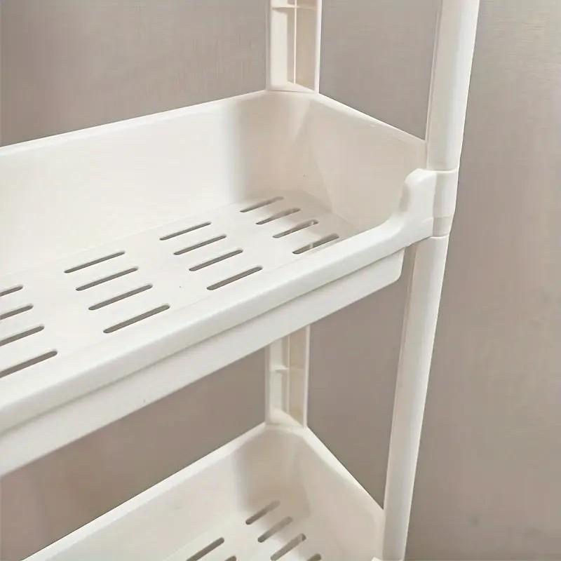 ULTRA-THIN Behind Door Storage Rack - 8-Tier Space Saver for Bathroom & Kitchen! No Drilling, Fits Narrow Gaps, Plastic  (Small Space Essential!) Organiser shoe rack organizer shoe rack organizer