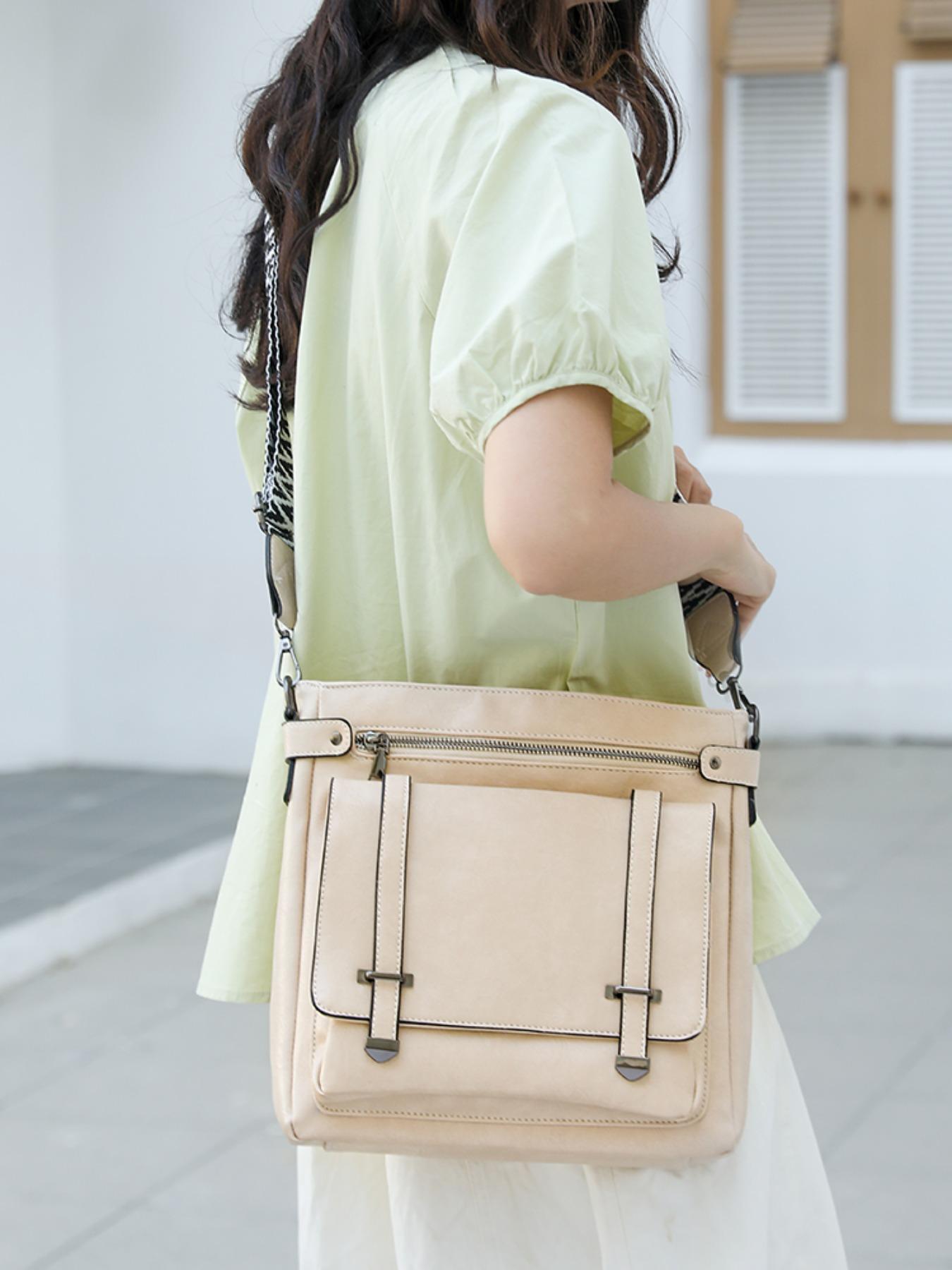 Large Capacity Crossbody Bag, Commuter Versatile Tote, Wide Strap Comfortable Shoulder Bag, Fashion Casual Messenger Bag, Waterproof Multi-Pocket Women's Backpack