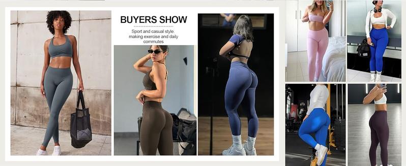 Seamless Compression Tummy Control Glute Leggings for Women, Mid Rise Yoga Pants, Scrunch Butt Lifting Workout Leggings for Gym, Workout Train Leggings, Seamless Sculpt Leggings