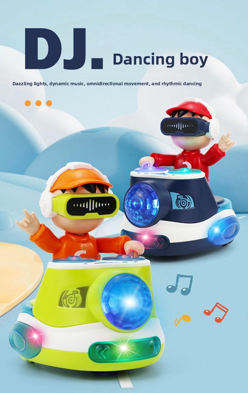 New electric universal DJ player, electric speaker toy for boys, cool light and music children's toy, children's gift, holiday gift, Christmas gift, New Year's gift (batteries not included, requires three AA batteries)