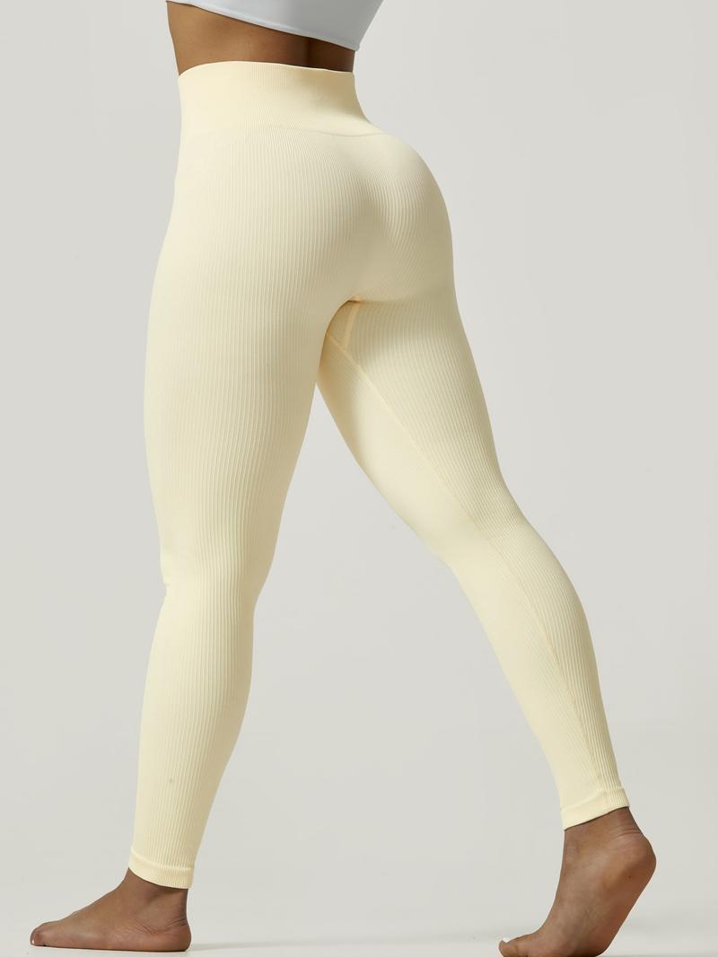 NcmRyu Women's High-Waist Ribbed Leggings - GRS-Certified Buttery-Soft Recycled Fabric Booty-Lifting Activewear yoga pant women Gym Tights Clothes Casual Comfy Sporty