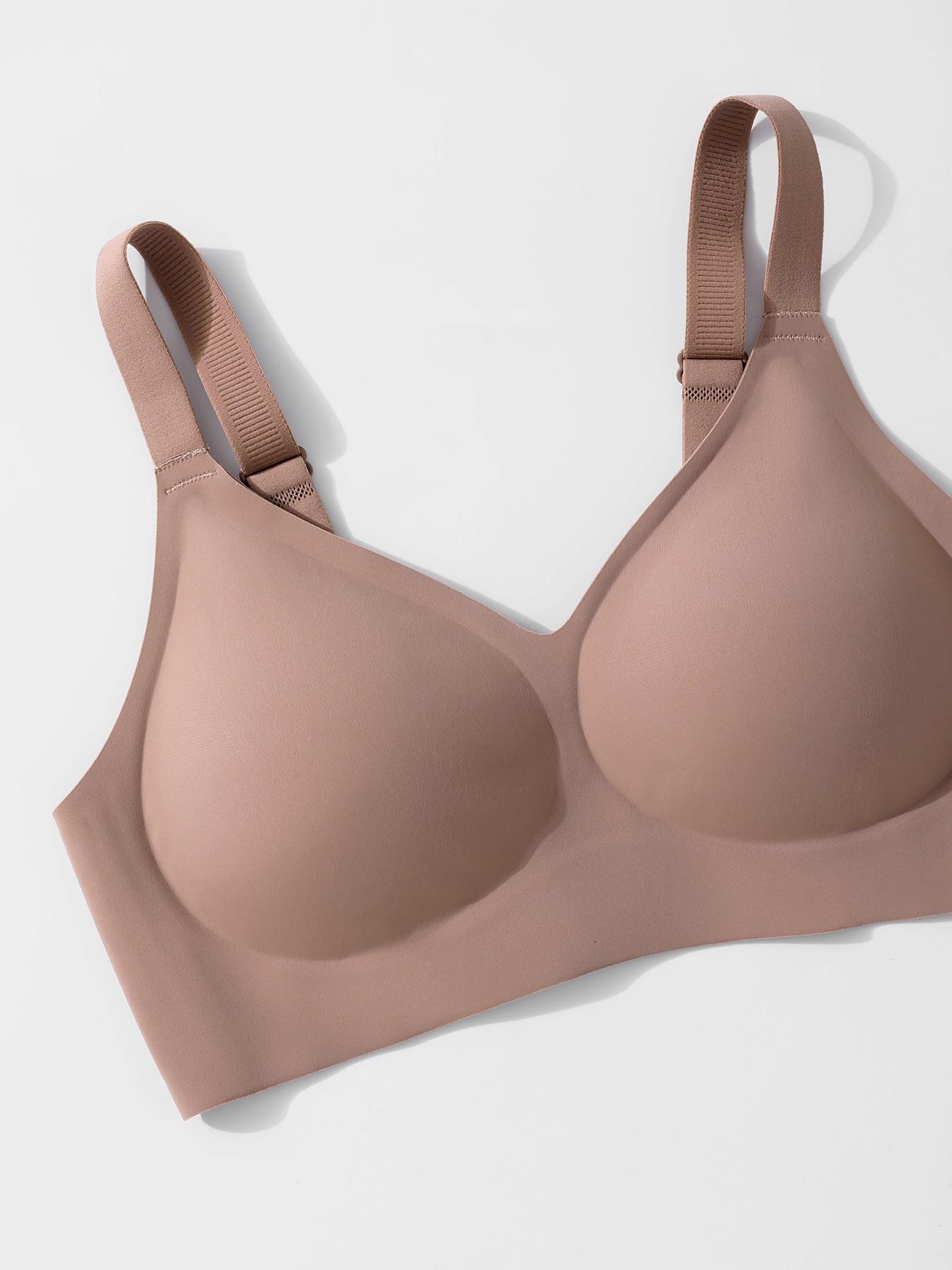 2 pack / 6 colors, high-quality women's seamless jelly bra, four rows of three hooks, push-up and lift, adjustable sports vest, suitable for daily wear, parties, yoga, comfortable, breathable and skin-friendly, women's underwire-free bra.