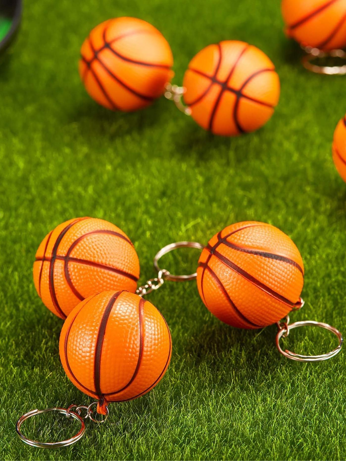 12-Pack Basketball Keychains, Men's Keychain Set, Perfect for Party Gifts, School Fairs, Rewards, Party Bags, Gift Fillers
