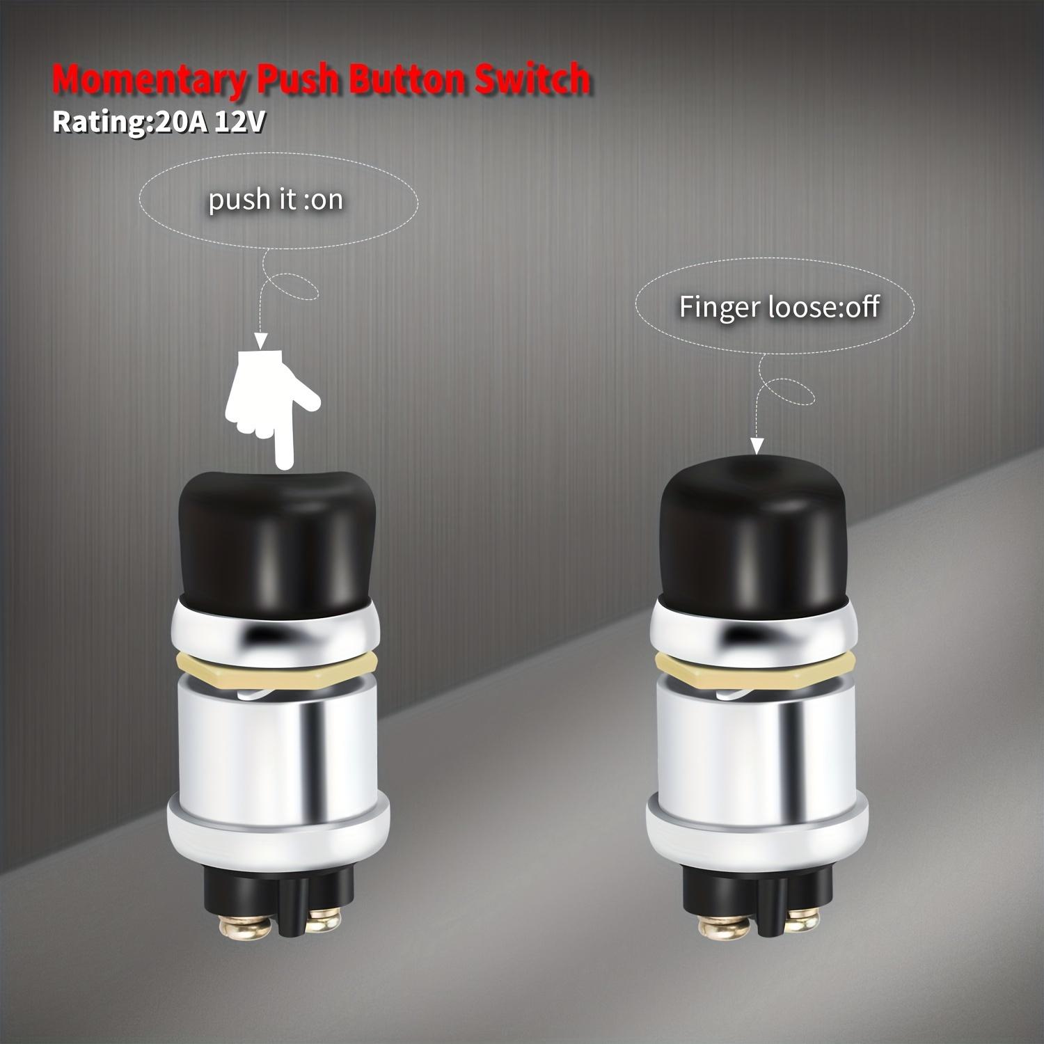 Car engine push start button switch - easy one-button ignition, diesel engine waterproof JK260 ship truck horn one-button start start button switch