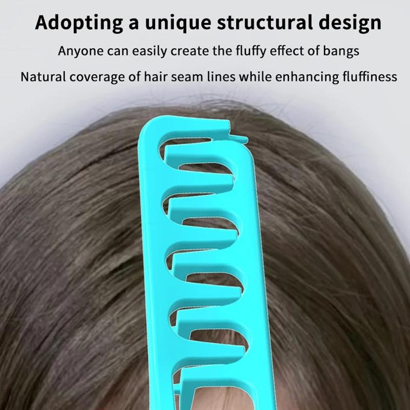 Hair Volumizing Comb, ABS Plastic Fluffy Textured Styling Tool for Normal Hair, Natural Looking Hair Root Lifting and Coverage