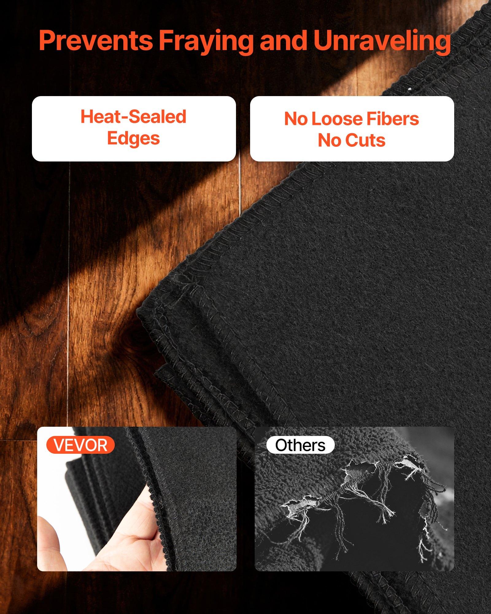 VEVOR 2-Piece Carbon Felt Welding Blankets, 20x36in 3.5mm Thick Carbon Fiber Mat, 1800°F Heat Resistant Flame Retardant Safety Pad for Welding, Grilling (Pet Furniture Fire Protection)