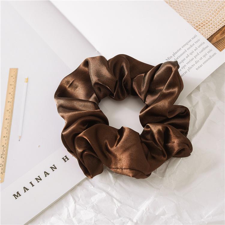 (Not For Sale)Free Gifts Mulberry Silk Large Scrunchies Rubber Bands Hair Ties Gum Elastics Ponytail Holders For Women Girls Colors Shipped Randomly