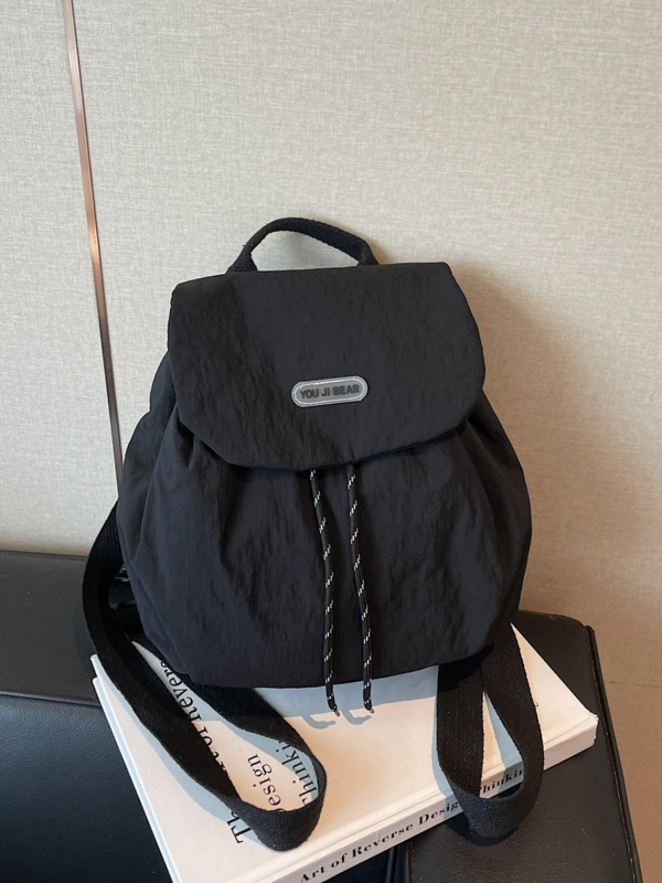 Unisex Plain Color Versatile Sporty Shoulder Bag, Large Capacity ...