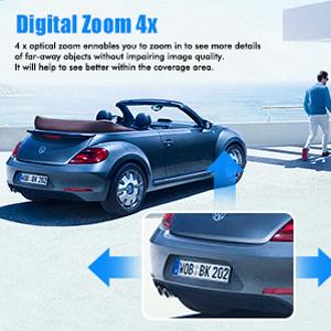 Hawkray Solar Security Cameras Wireless Outdoor ，2K 360° View Pan Tilt Low Power Consumption WiFi Security Cameras with AI Motion Detection, Two-Way Audio,Color Night Vision