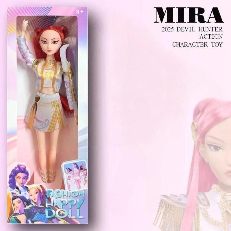 New Arrival Kpop Demon Hunter Girl Group Dolls - Mira, Rumi, Zoey with Theme Song Music Toy, Back-to-school season Birthday Gift for Girls Collectible Dolls