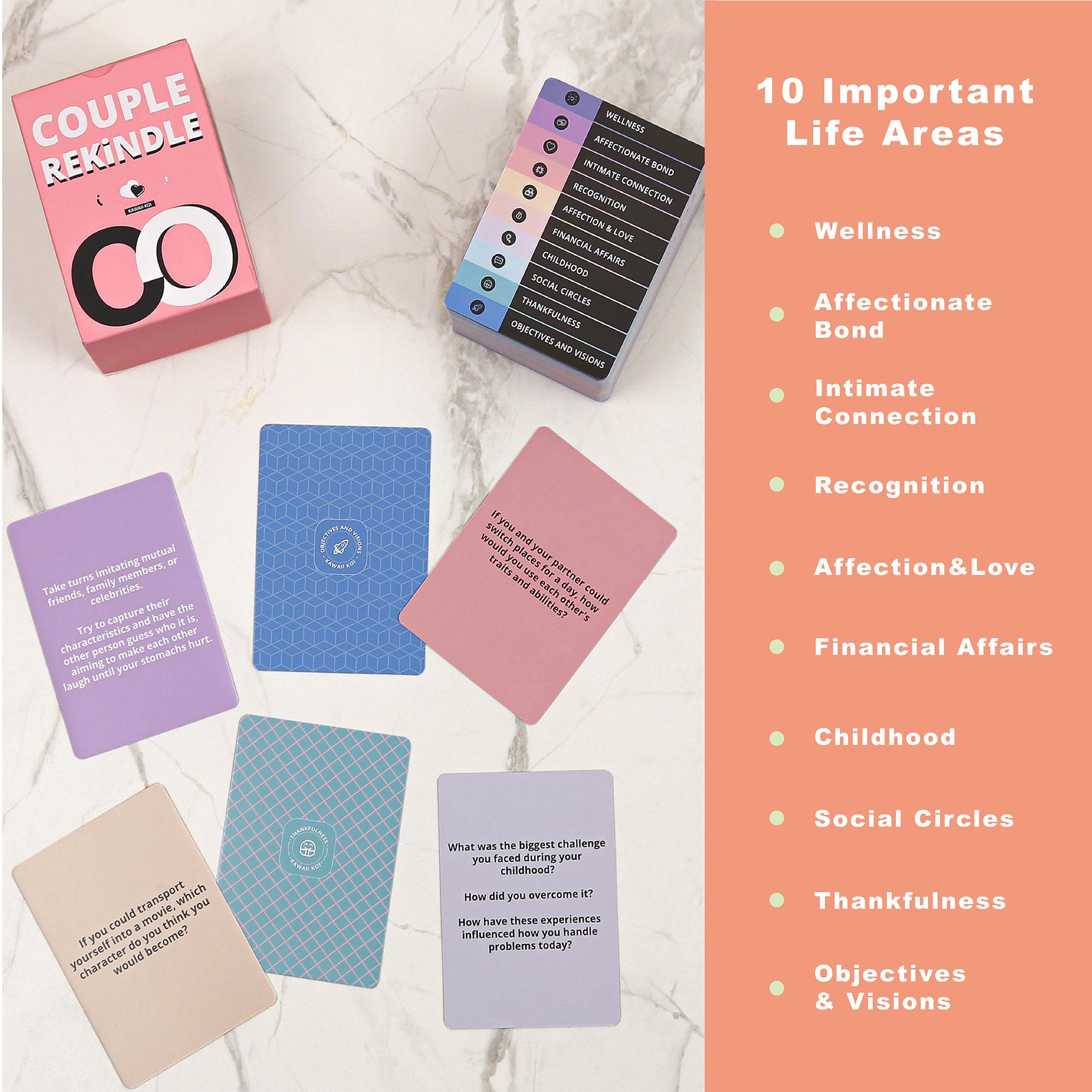 COUPLE REKINDLE Couples Game For Date Night Reconnect, 165 Couple ...
