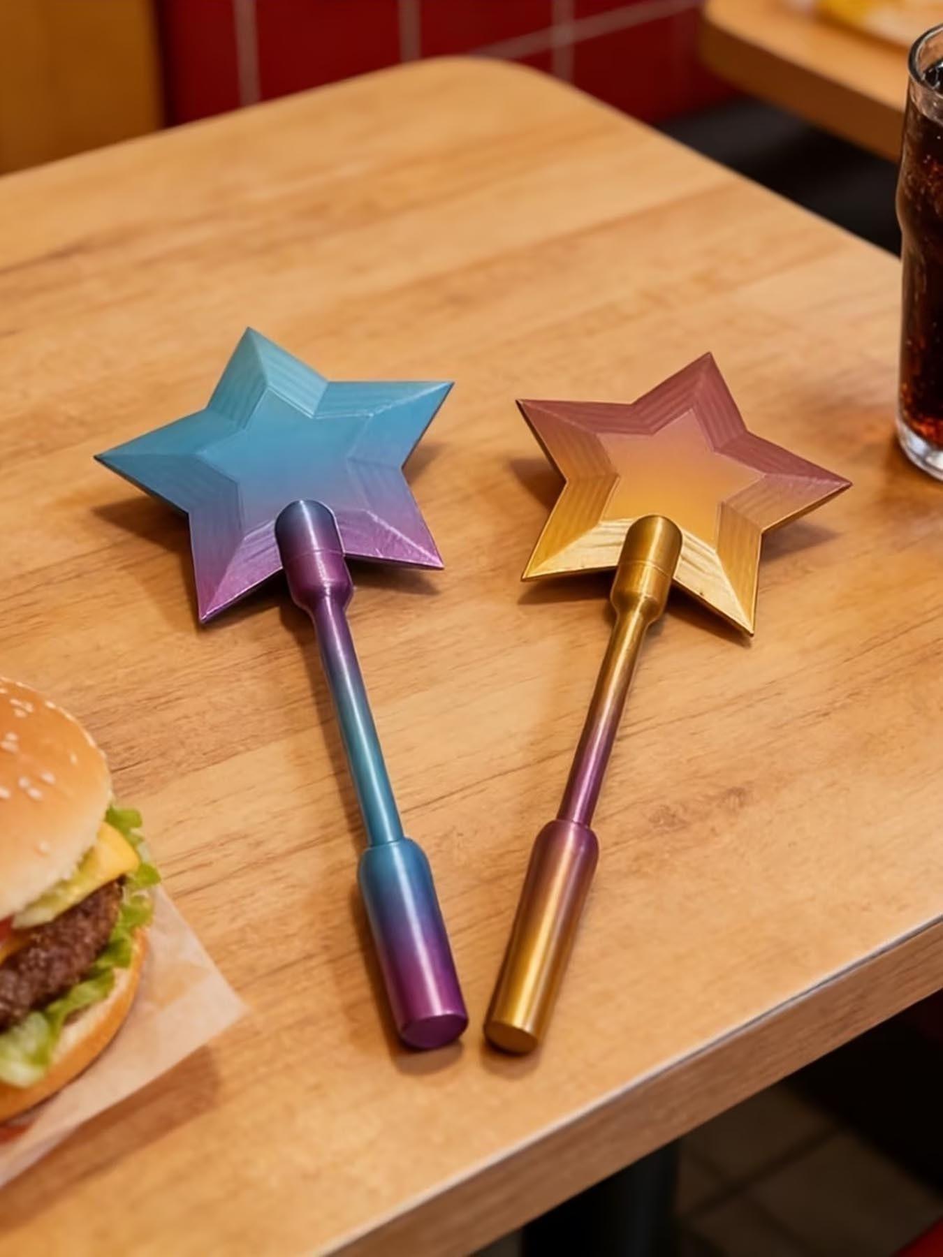 1pc 3D Printed Wand Tap to Pay, Tap to Pay Wand, Starlight Wands, Magical Star Wands Contactless Payment Card Holder, Suitable Scenarios for Card Payment，Birthday Gifts, for Family and Friends, Valentine's Day Gifts