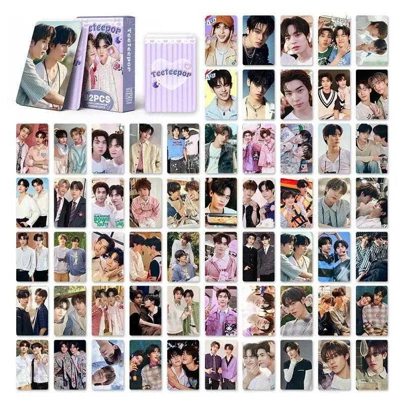 92Pcs/Set Thai Star CP TEETEEPOR Photocards with Stickers Thai Actor Collectible Lomo Cards Fans Collection Gift